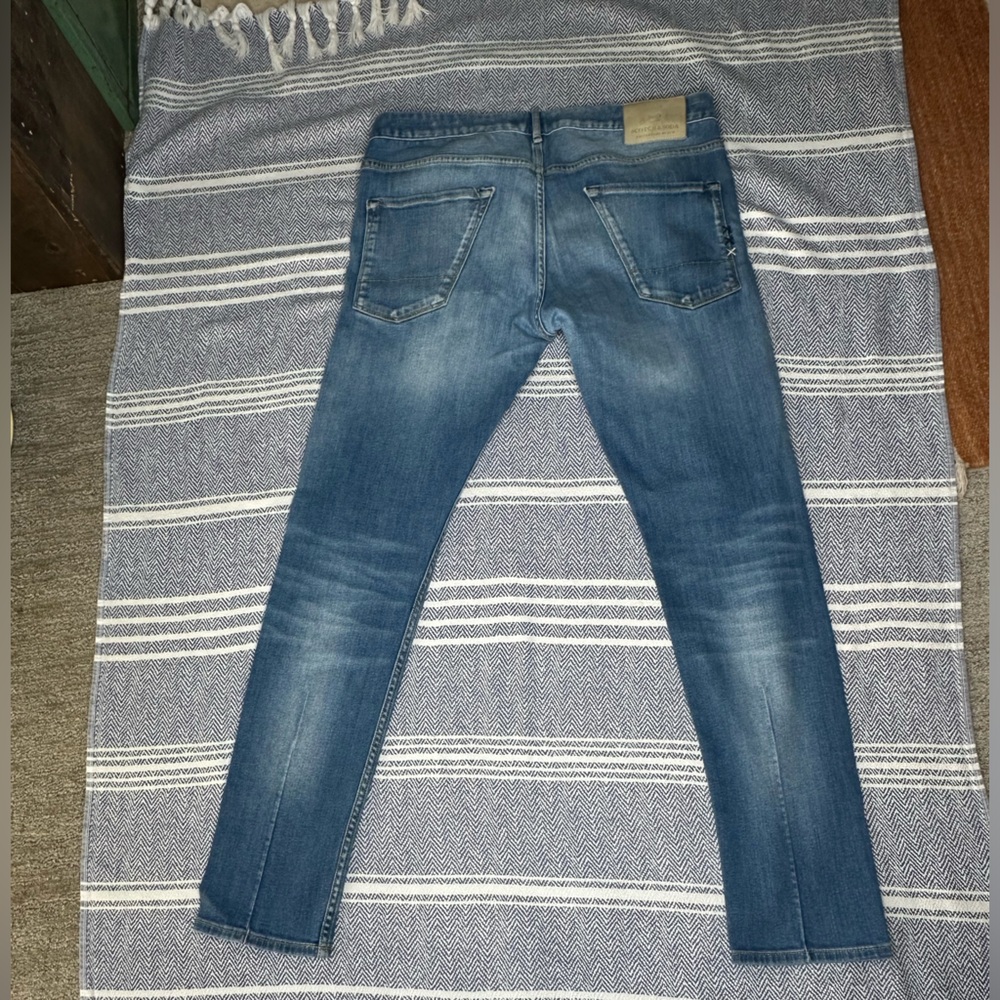 Scotch & Soda Blue Slim Men Jeans - Picture 2 of 8